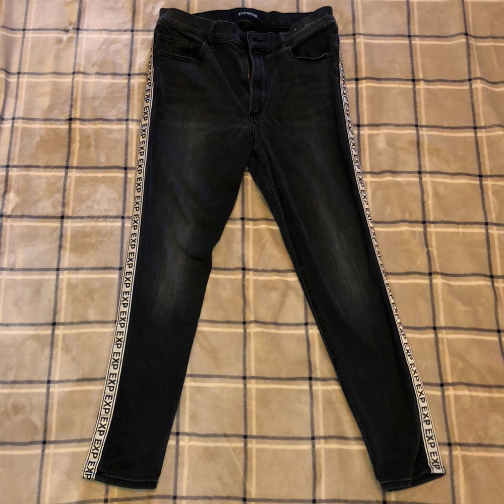 Express jeans black/ grey washout look